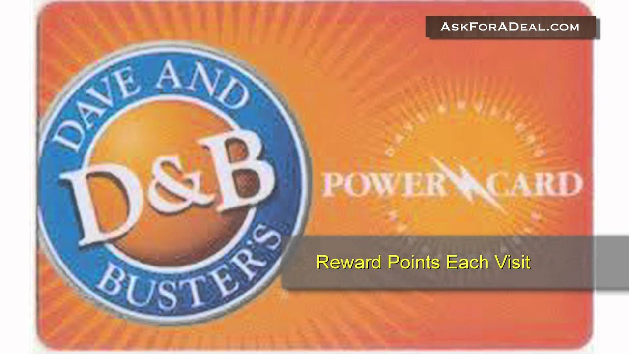 dave and busters power cards